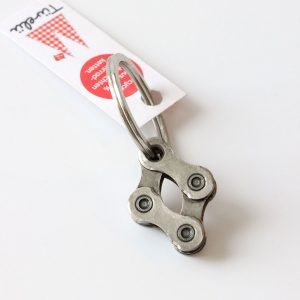 Schlüsselanhänger aus 100% recycelten Fahrradketten