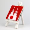 Ölbild Staffelei, 7 x 7 cm, 230301 Ansicht links