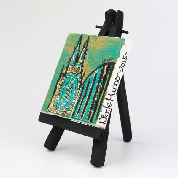 Ölbild Staffelei „4711“, 250702 Ansicht links