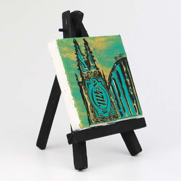 Ölbild Staffelei „4711“, 250702 Ansicht rechts