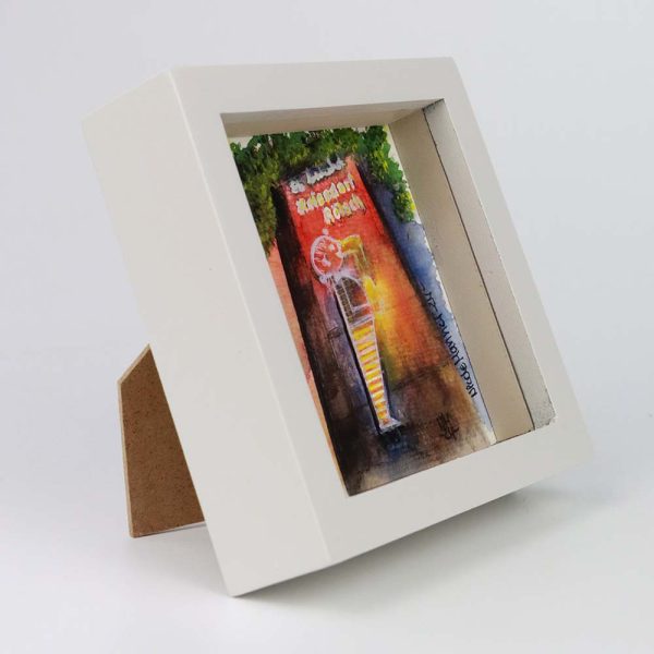 Aquarell gerahmt „Reissdorf“, 250905 Ansicht rechts