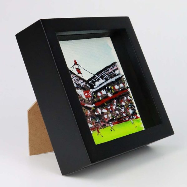 Aquarell gerahmt „Kölner FC Südkurve“, 250906 Ansicht rechts