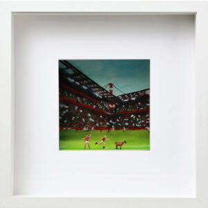 Aquarell Collage "FC-Südkurve", 251202