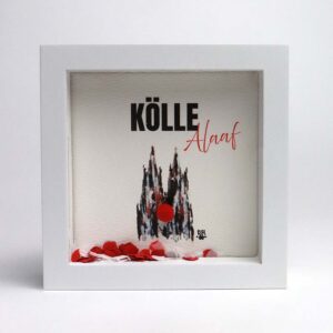 Aquarell-Druck gerahmt "Kölle Alaaf", 260110