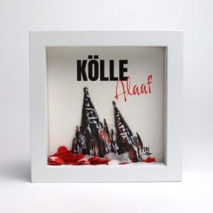 Aquarell-Druck gerahmt "Kölle Alaaf", 260111