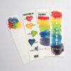 verschiedene Lesezeichen mit Pride-Motiv, bunt, Regenbogen