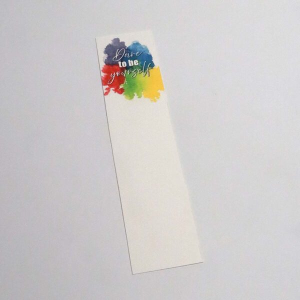 Lesezeichen mit Pride-Motiv, bunt, Regenbogen