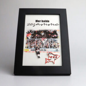 Aquarell-Druck gerahmt "KEC Zesamme", 260210