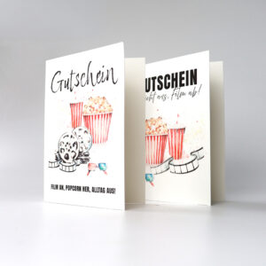 Kinogutscheine mit verschiedenen Motiven