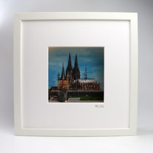 Limited Edition: Aquarell mit Rheinwasser gemalt & Domstein 14/50