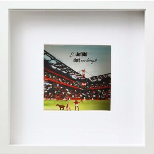 Aquarell-Druck Collage „FC-Südkurve“, 261001