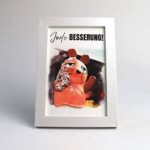 Aquarell-Druck gerahmt "Maus", 261005